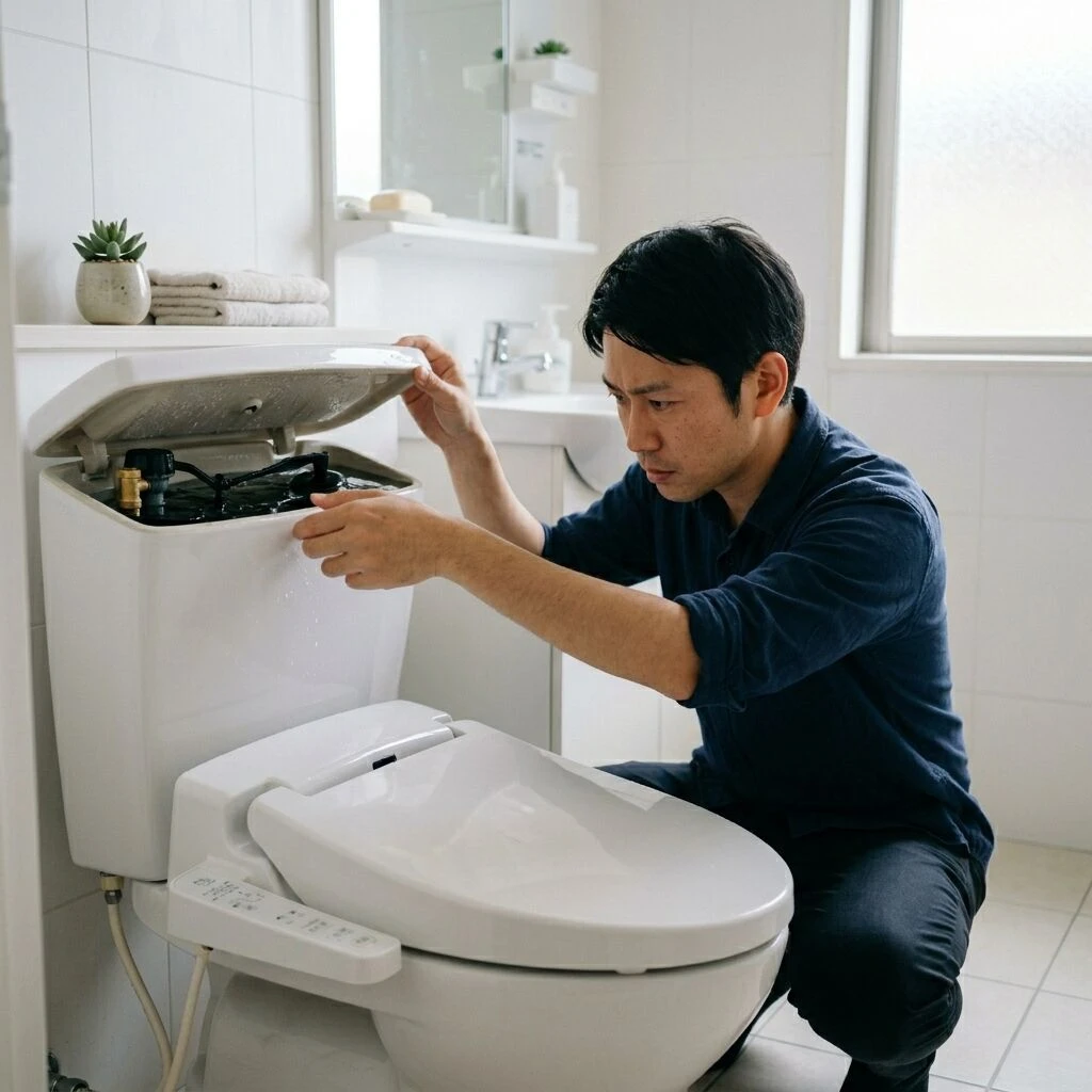 トイレの水が止まらないときの対処法