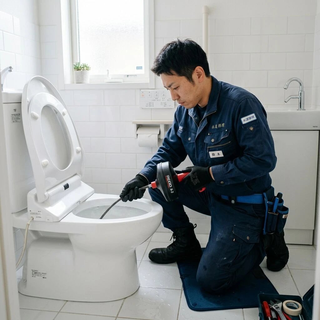 トイレの詰まり解消事例