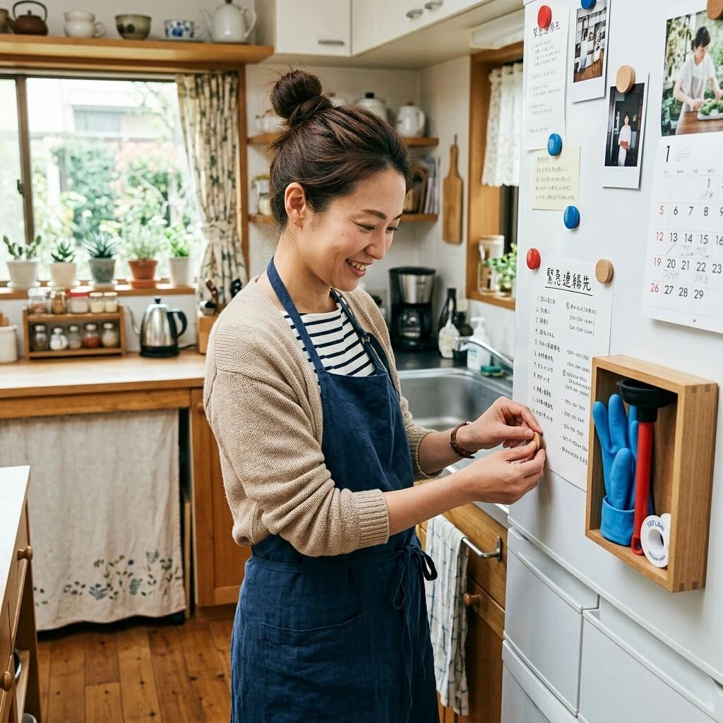 常備品と緊急時の連絡先リスト作成