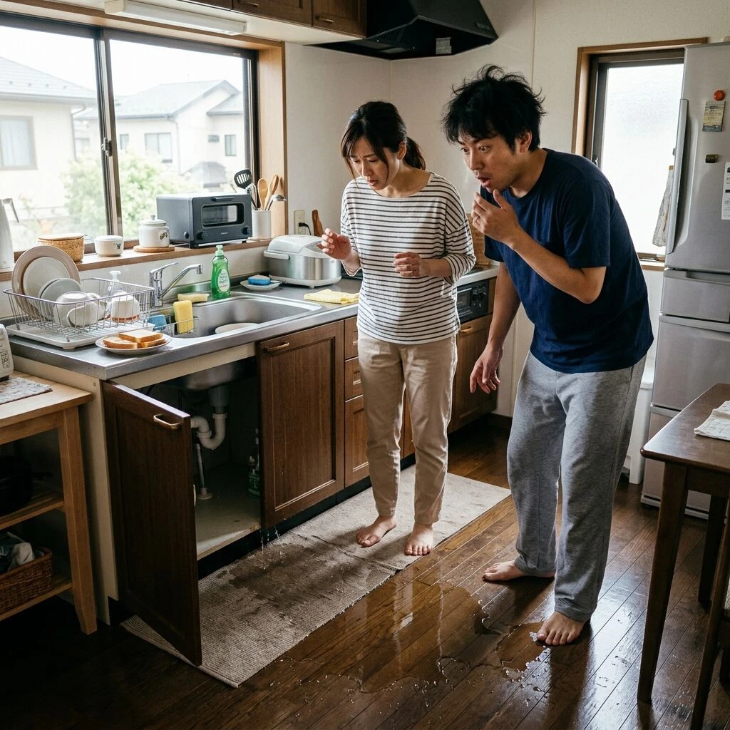 ある日突然の水漏れ