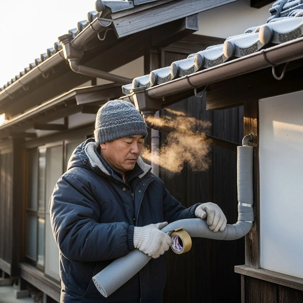 冬季の水道管凍結を防ぐ工夫