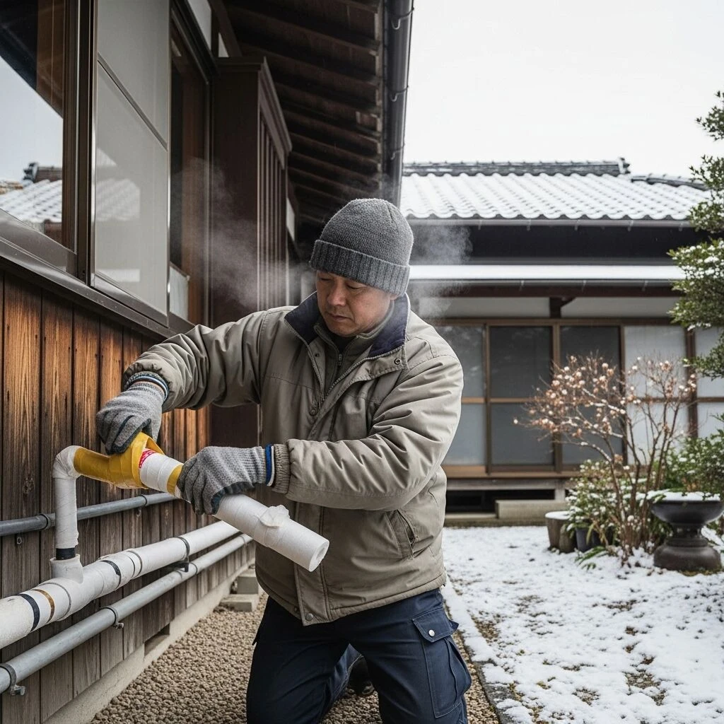 凍結防止のための簡単な工夫