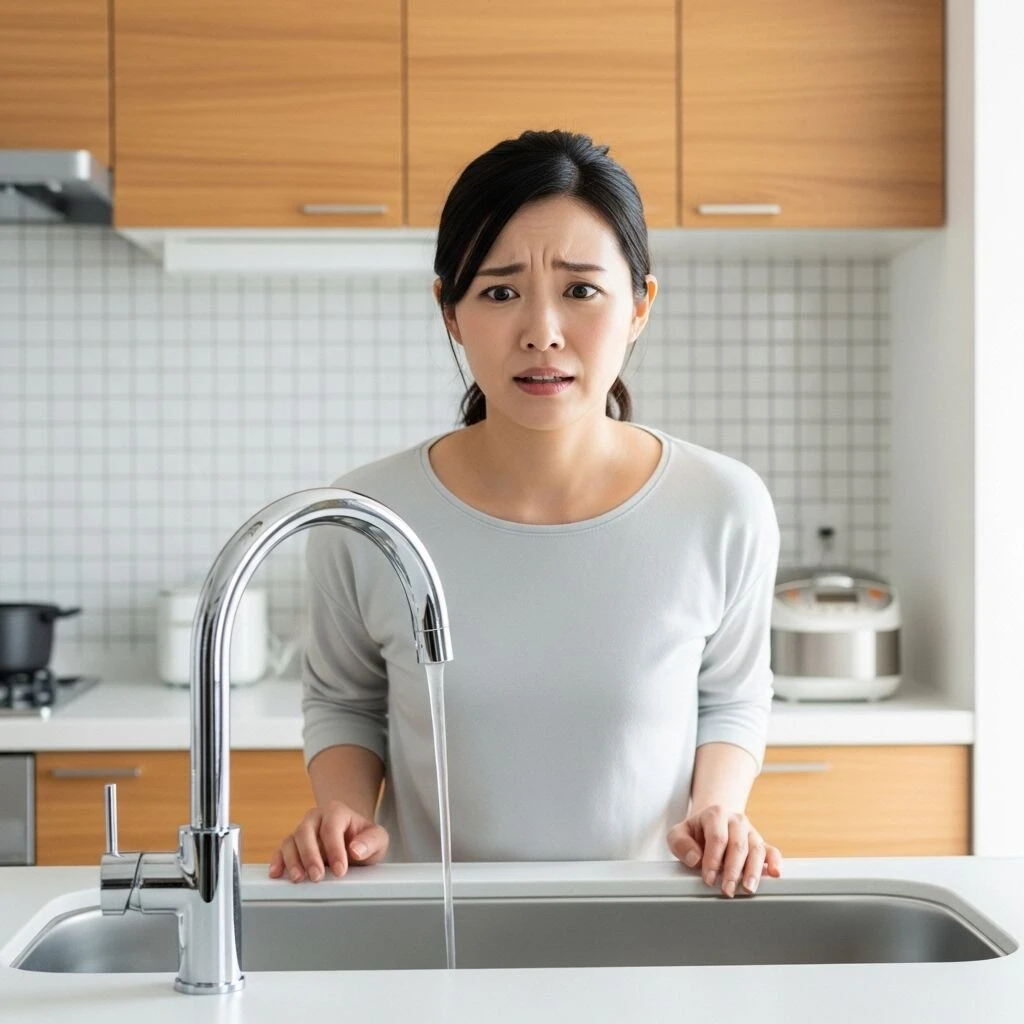 突然の水圧低下、何が原因？