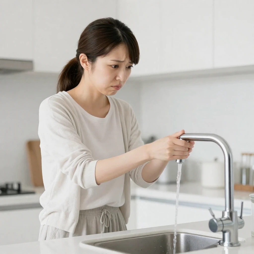 「急に蛇口から水が出なくなった」