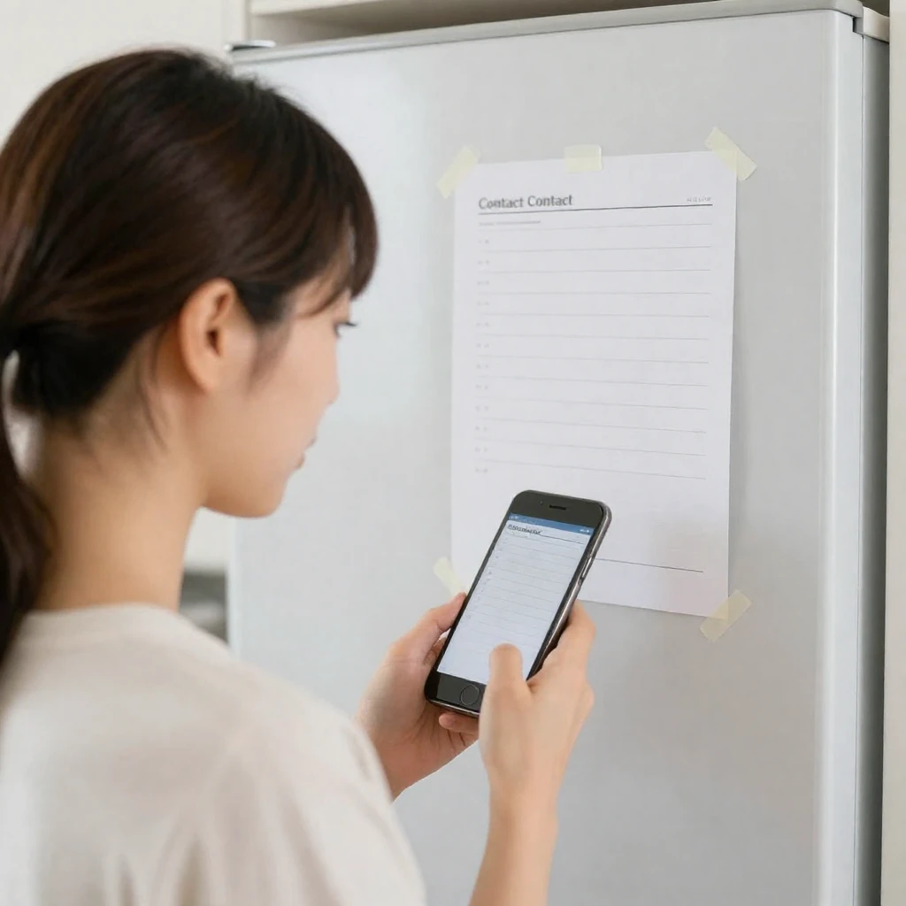 緊急連絡先を確認する方法