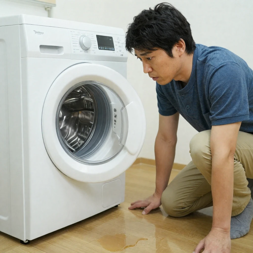 洗濯機からの水漏れトラブル