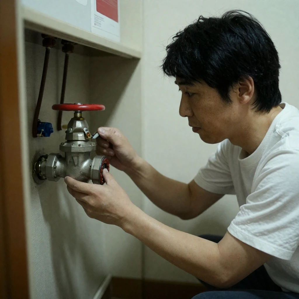 速やかに水を止める