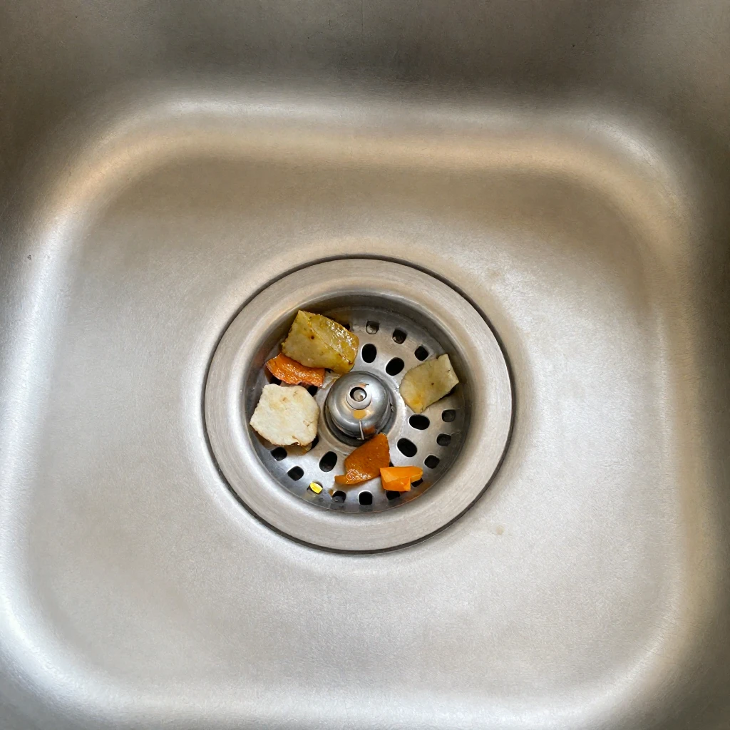 食べ物カスによる排水口詰まり