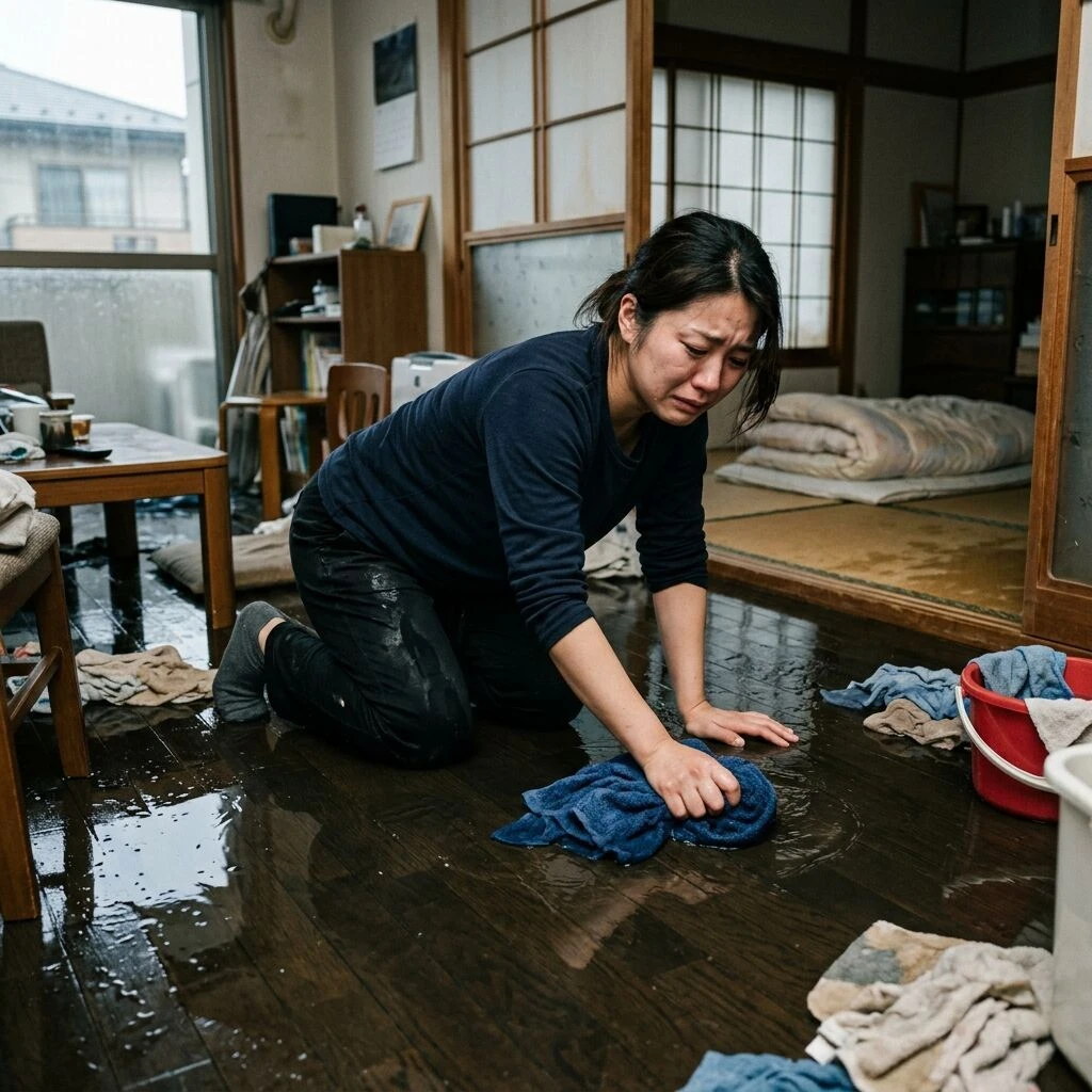 困った！水漏れで部屋が水浸し