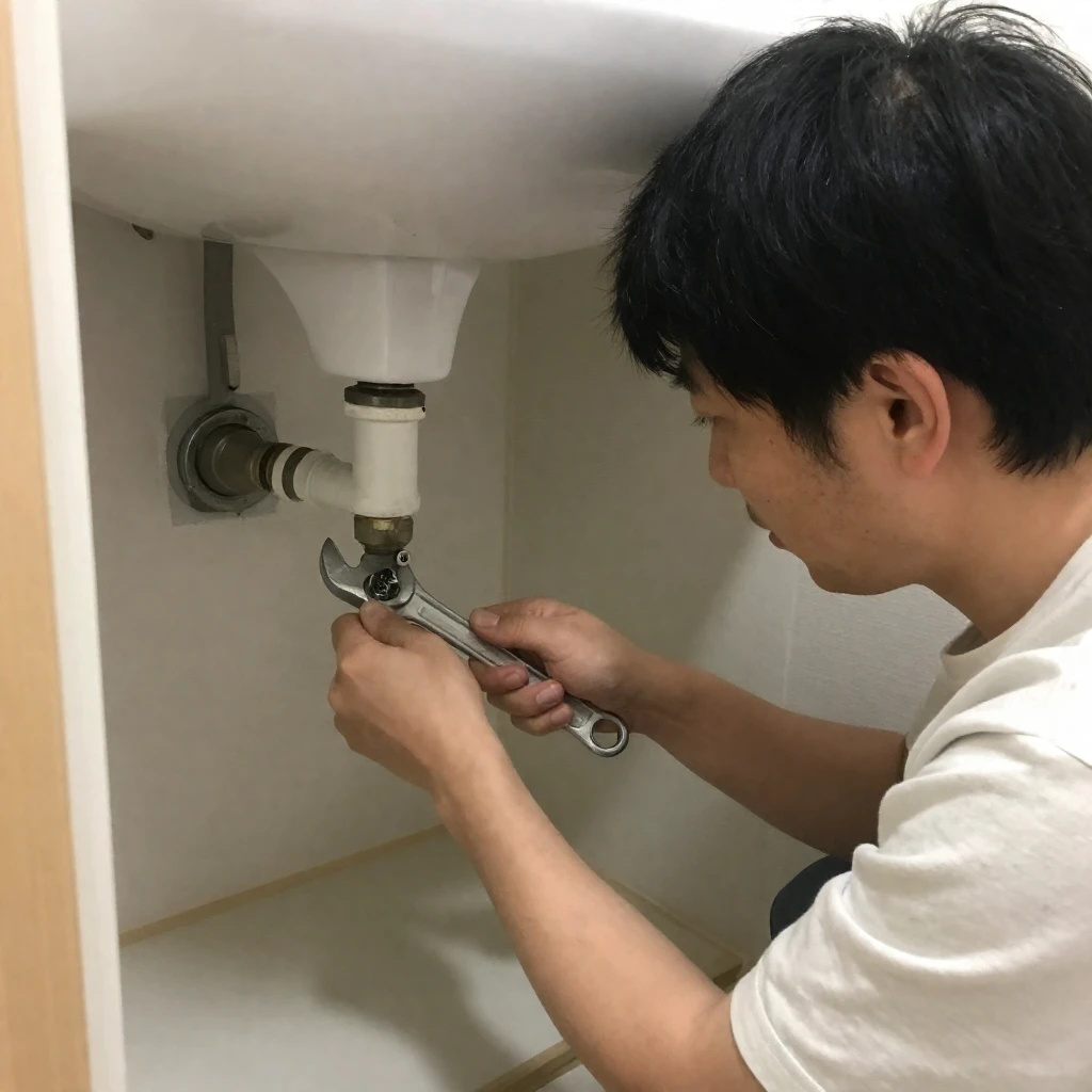 簡単な水漏れ修理の手順