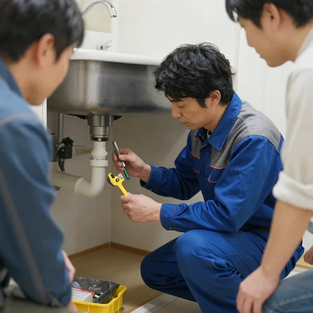 漏水発見から修理までの流れ